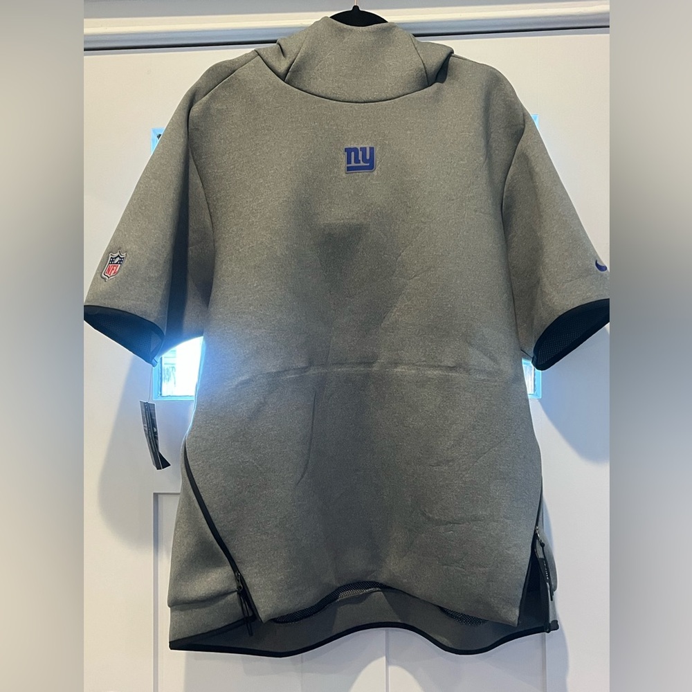 Nike Gray NY Giants Short Sleeve Jacket